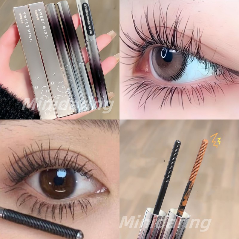 [Hàng Mới Về]Mascara trang điểm Sweet Mint chải cong và dày lông mi tự nhiên