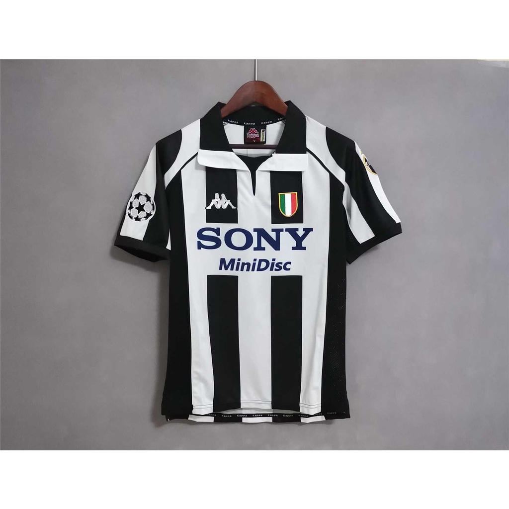 Áo Thun Bóng Đá Số 97-98 Đội Juventus Chất Lượng Cao Phong Cách Retro