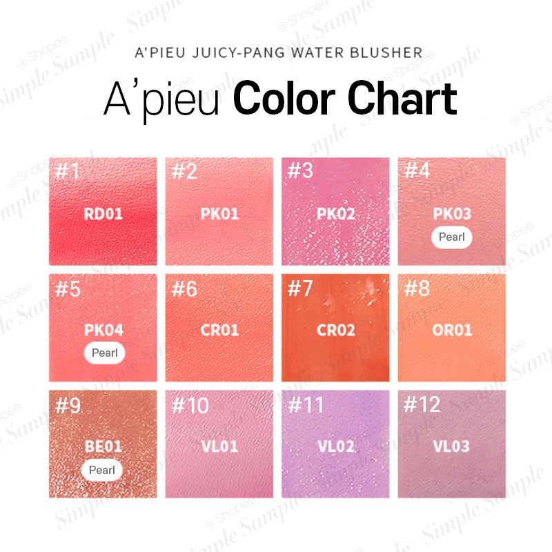 APIEU juicy pang water blusher liquid cheek