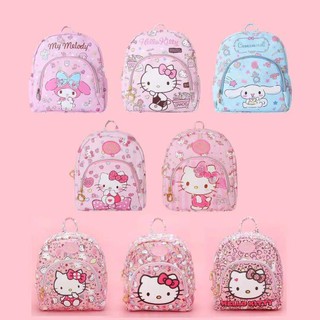 Balo đi học mẫu giáo hình hello kitty màu đen cho bé