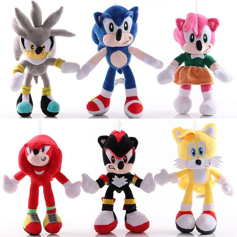 Ba Lô Đeo Vai Nhồi Bông In Hoạt Hình Sonic Chuột Sonic Dễ Thương