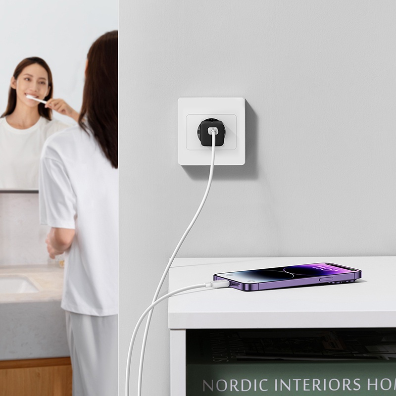 Cốc Sạc Nhanh Nhỏ Gọn OS-Baseus GaN5 Fast Charger 1C 30W