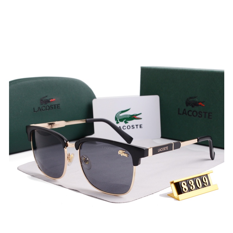 LACOSTE Kính Mát Gọng oval Chống Tia uv400 Thời Trang 2023 Cho Nam