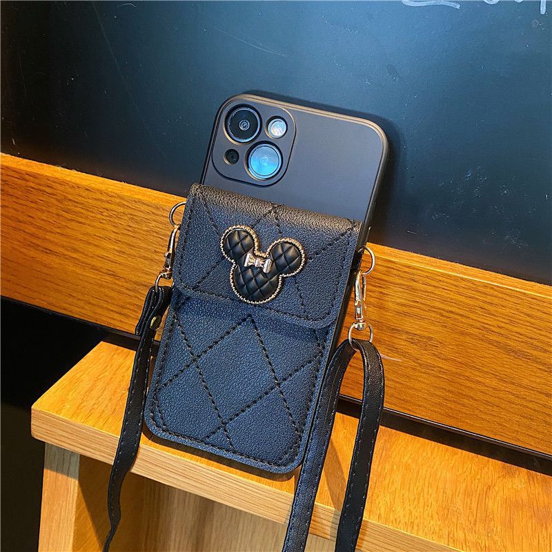 Ốp Điện Thoại Dạng Ví Hình Mickey Cho OPPO Reno 7Z 8Z 6A 8T A31 A5 A9 2020 F11 F9 Pro F7 A5S A12 A74 A95 A54 A15 S