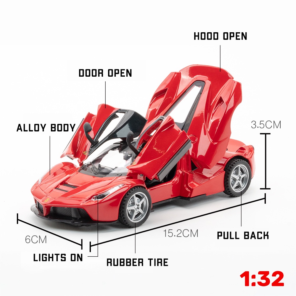 Mô Hình Xe Ô Tô Laferrari Tỉ Lệ 1: 32 Cao Cấp