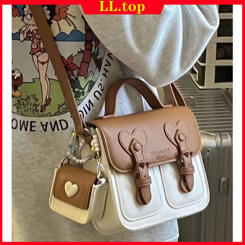 Túi Đeo Chéo Hình Vuông Nhỏ Nhắn Phong Cách Nhật Bản Túi Đeo Vai Hình Vuông Nhỏ Phong Cách Preppy Cổ Điển Hợp Thời Trang Mới Dễ Phối Đồ Dành Cho Bạn Nữ