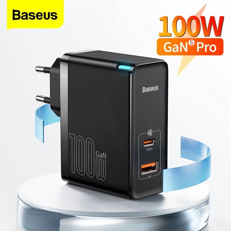 Bộ SạC Nhanh Baseus GaN5 Pro 100W USB Type C PD Cho MacBook / Laptop / ĐiệN ThoạI