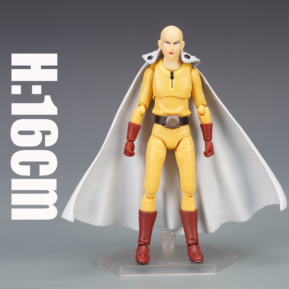 Nhân Vật One Punch Man Saitama 310 Kích Thước 16cm# Mô Hình Nhân Vật Hoạt Hình Anime Có Thể Di Chuyển Được