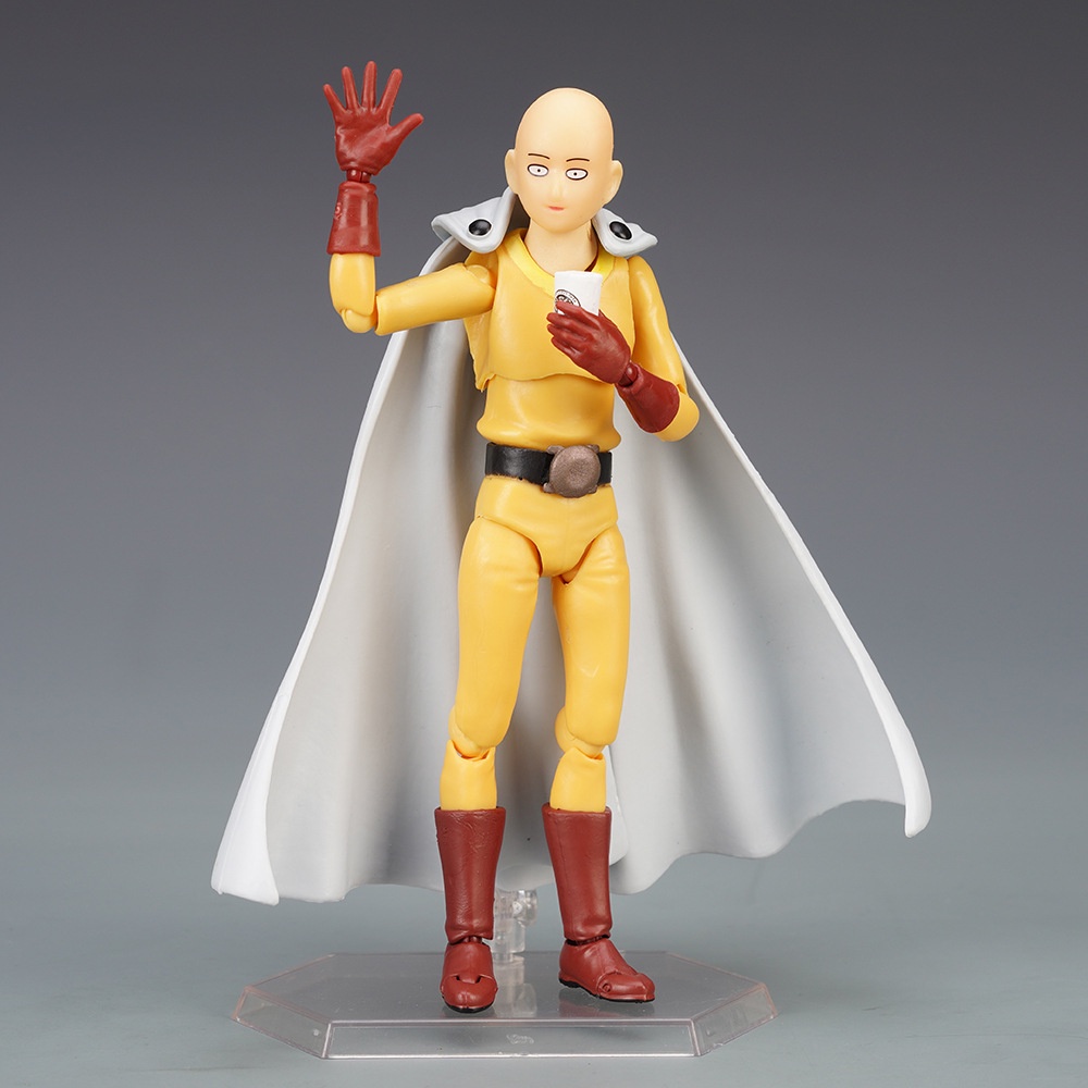 Nhân Vật One Punch Man Saitama 310 Kích Thước 16cm# Mô Hình Nhân Vật Hoạt Hình Anime Có Thể Di Chuyển Được