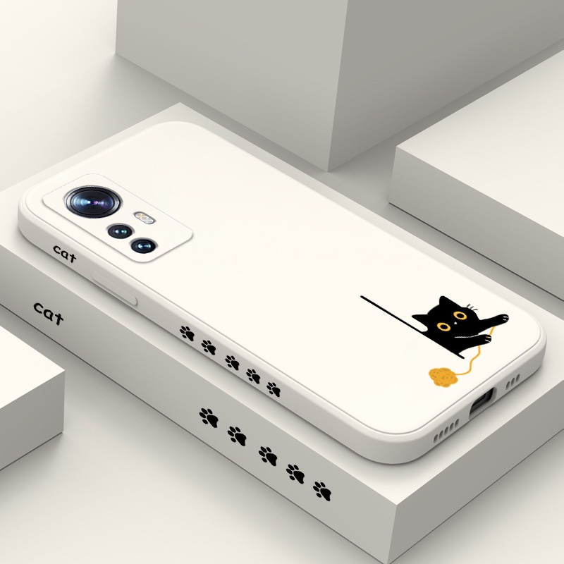 Ôp Điện Thoại Silicon Dẻo Họa Tiết Chú Mèo Dễ Thương Cho xiaomi mi 13pro 14 13 pro lite Ốp