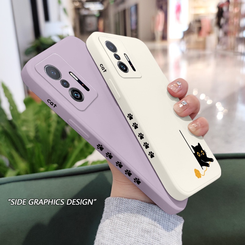 Panicked Ốp Điện Thoại Họa Tiết Mèo Cho xiaomi mi 13t 12t 11t 10t pro lite mi 9t pro
