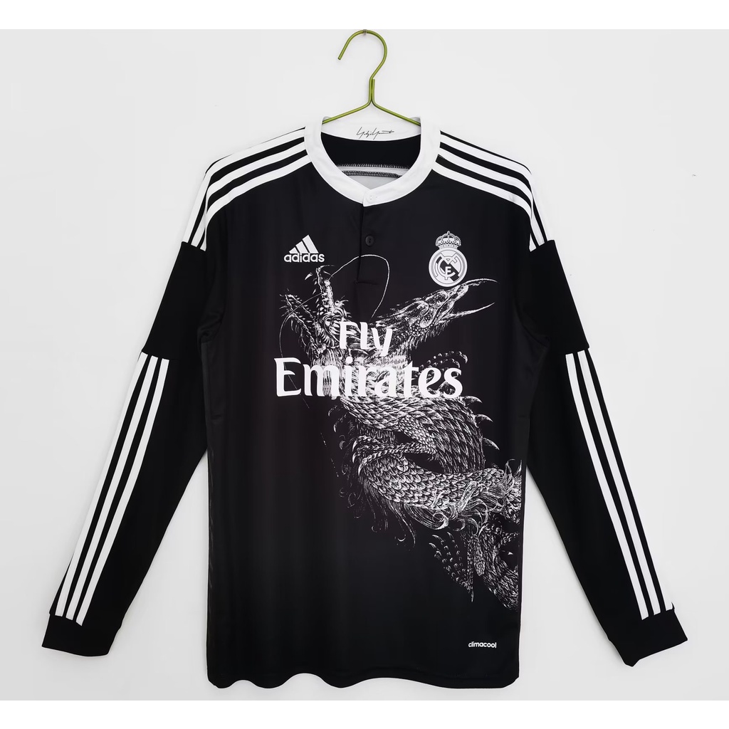 Áo Thun Bóng Đá Dài Tay Real Madrid 14-15  Size S-2XL * Có Sẵn & Tùy Chỉnh *