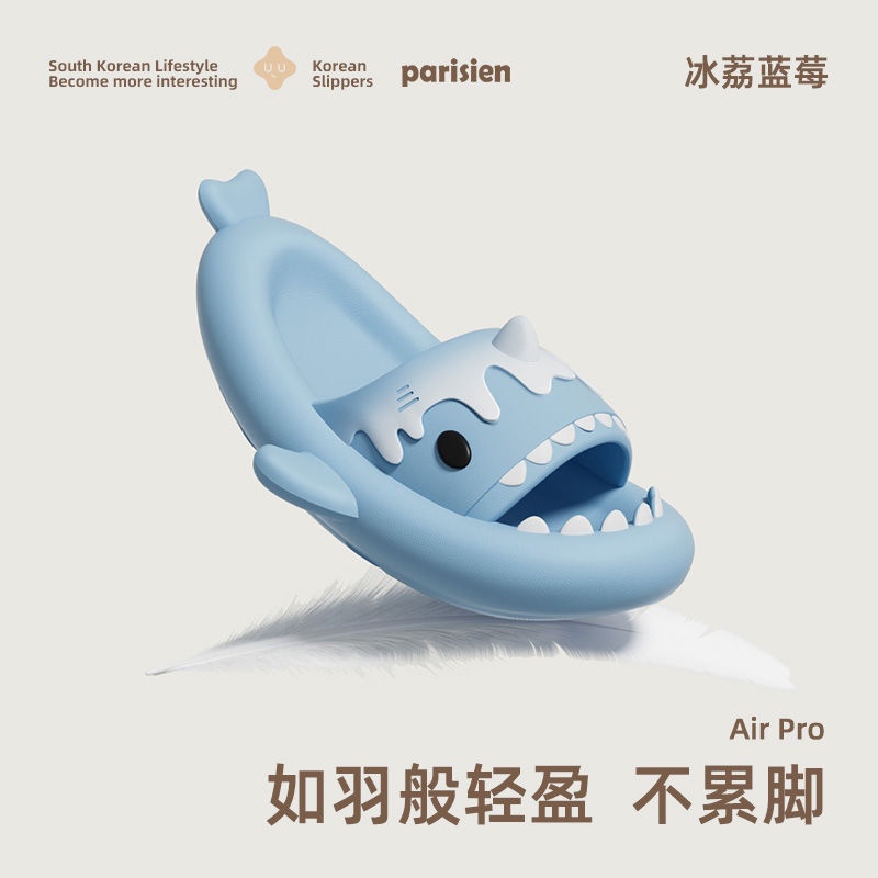 Dép Sandal Đi Trong Nhà Chống Trượt Hình Cá Mập / Cây Kem Thời Trang Mùa Hè Cho Nữ