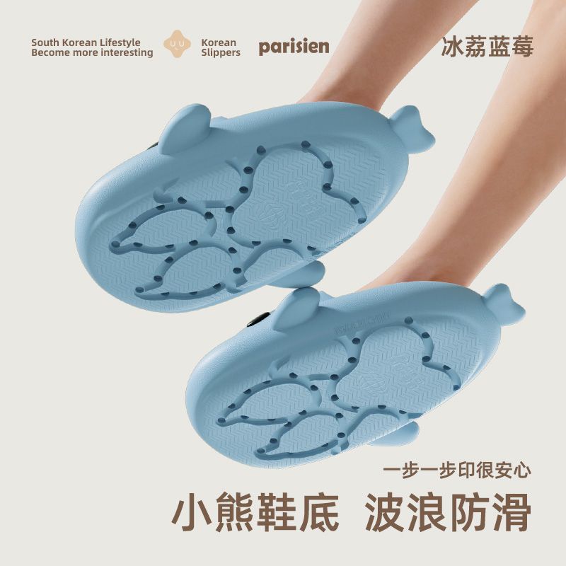 Dép Sandal Đi Trong Nhà Chống Trượt Hình Cá Mập / Cây Kem Thời Trang Mùa Hè Cho Nữ