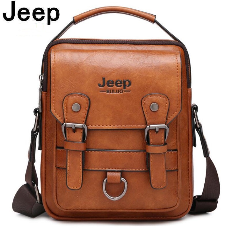 Túi Xách Jeep buluo Chất Liệu Da Thật Cỡ Lớn Thời Trang Cho Nam