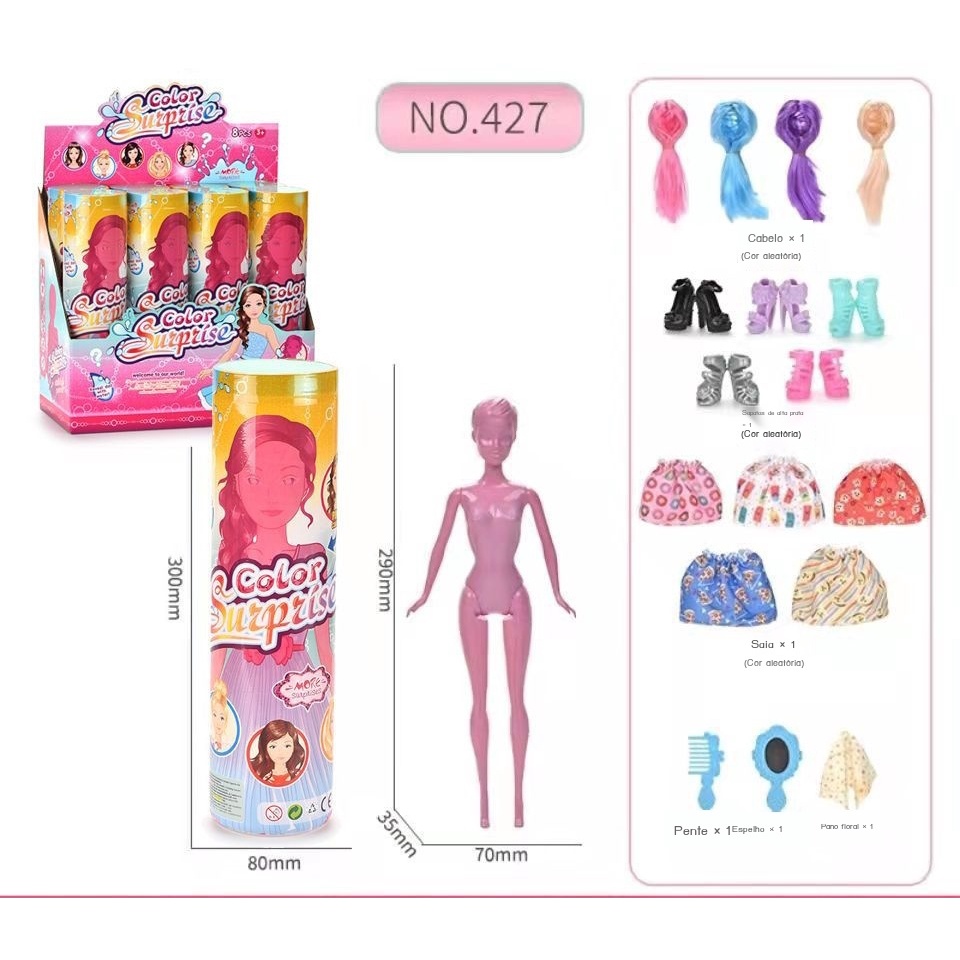 Đồ Chơi Búp Bê Barbie Reveal Với 7 Màu Sắc Bất Ngờ: Nước Có Thể Thay Đổi Khuôn Mặt