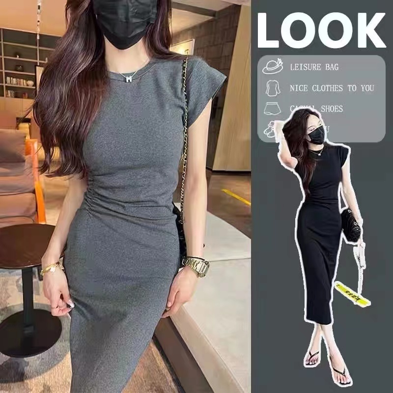 Đầm Dệt Kim Sát Nách Dáng Ôm Thời Trang Quyến Rũ Cho Nữ