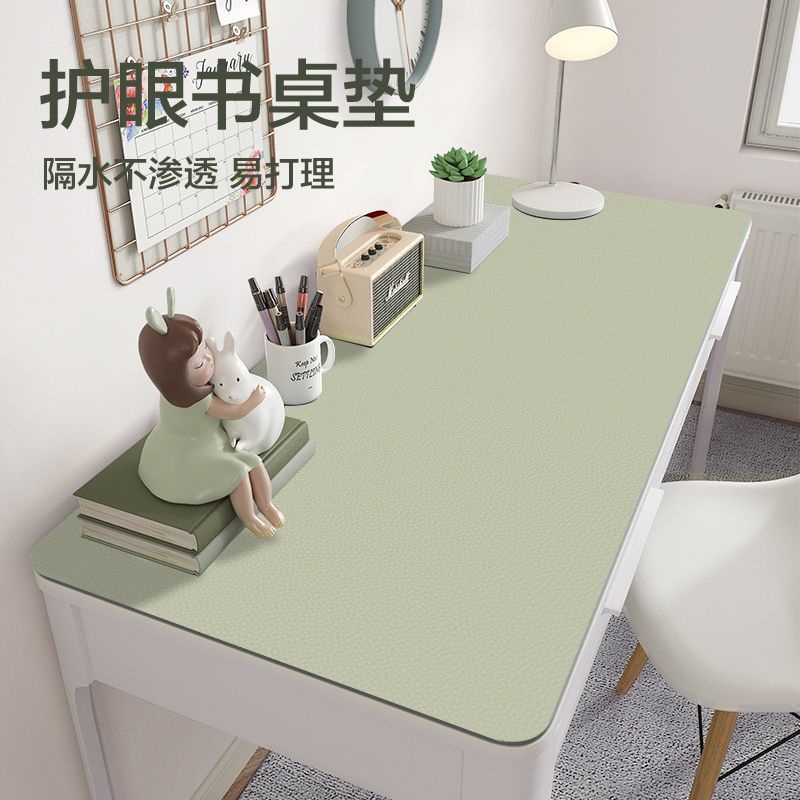 Khăn Trải Bàn Bằng Da Màu Trơn Chống Nước Chống Dầu Bảo Vệ Mắt