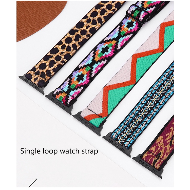 Dây nylon Co Giãn Đeo Tay Thay Thế Cho Đồng Hồ Thông Minh Apple watch 49mm 45mm 44mm 38mm 40mm 41mm 42mm iWatch Ultra Series 8 5 6 SE7