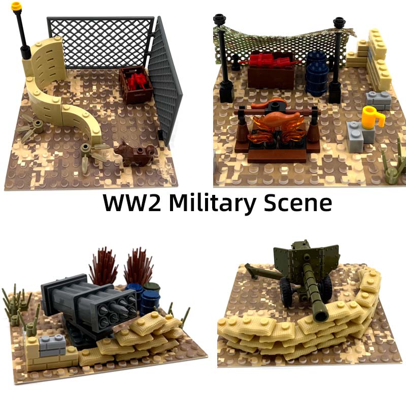 Bộ Đồ Chơi Lắp Ráp Xe Tăng Quân Đội WW2 Dành Cho Trẻ Em