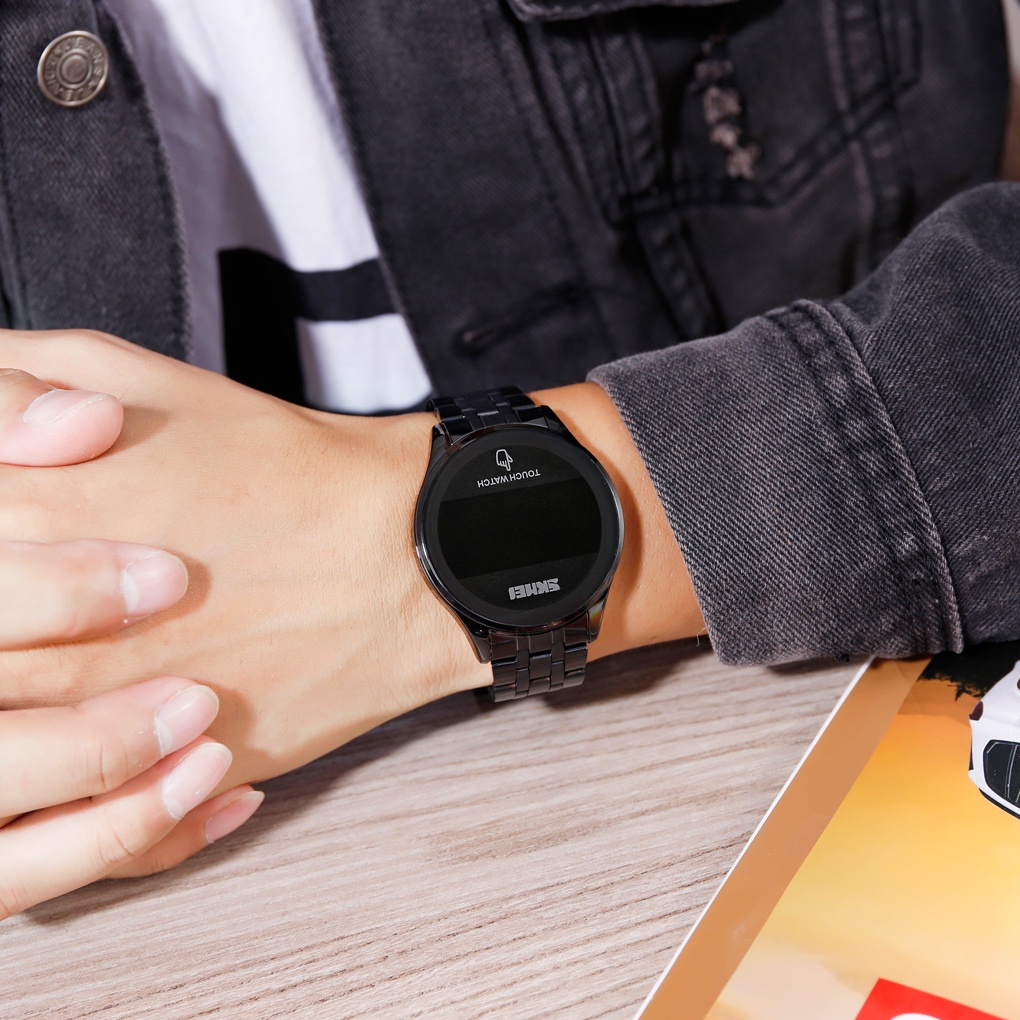 Đồng Hồ Điện Tử SKMEI 1579 Chống Nước Có Đèn LED Thiết Kế Đơn Giản Cho Nam