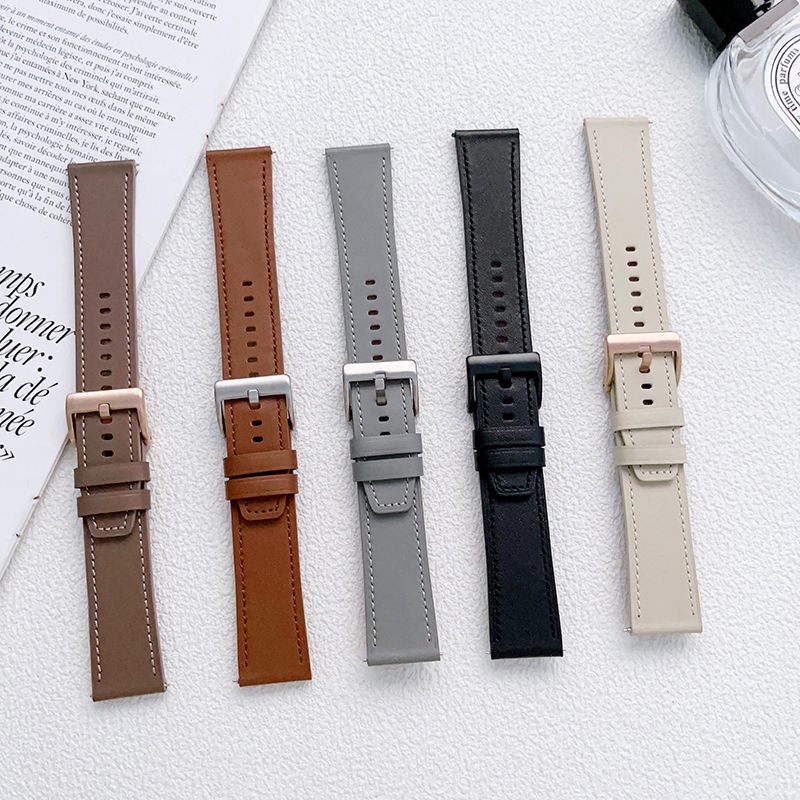 Dây Đeo Bằng Da Thật 20mm 22mm Cho Đồng Hồ Thông Minh Huawei Watch GT 2 3 Pro 46mm 42mm 46mm 2e