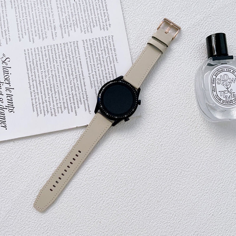 Dây Đeo Bằng Da Thật 20mm 22mm Cho Đồng Hồ Thông Minh Huawei Watch GT 2 3 Pro 46mm 42mm 46mm 2e