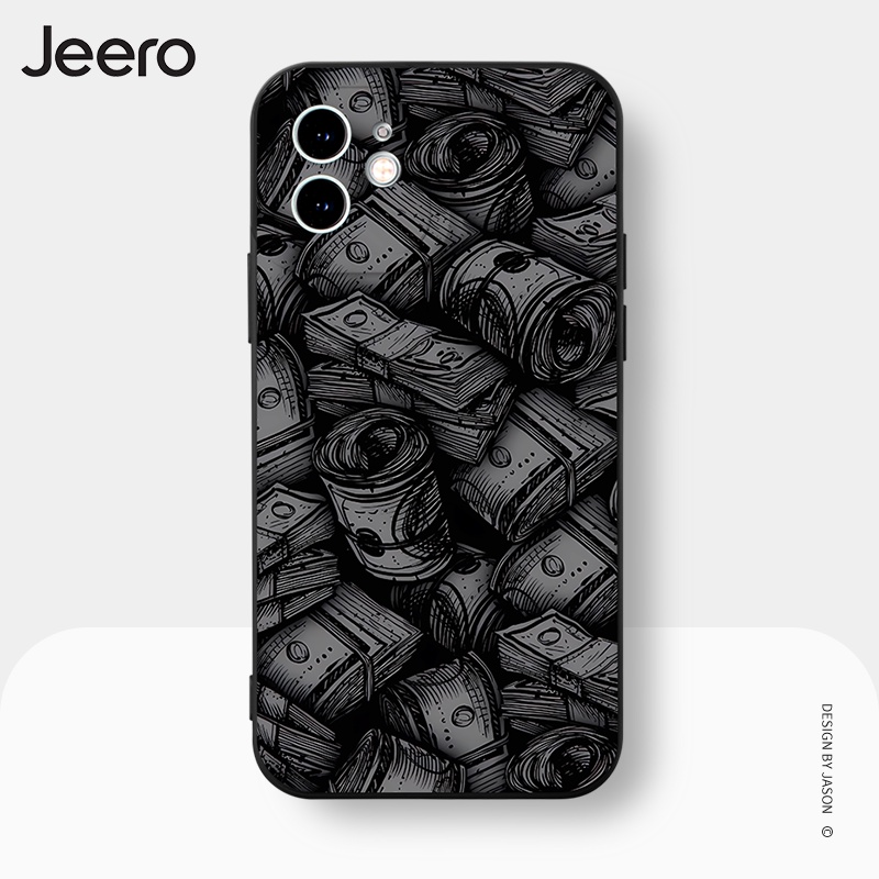 Ốp lưng JEERO chống bẩn ngộ nghĩnh nam ngầu vintage mềm Cho iPhone 15 14 13 12 11 Pro Max SE 2020 X XR XS 8 7 ip 6S 6 Plus HFE2115