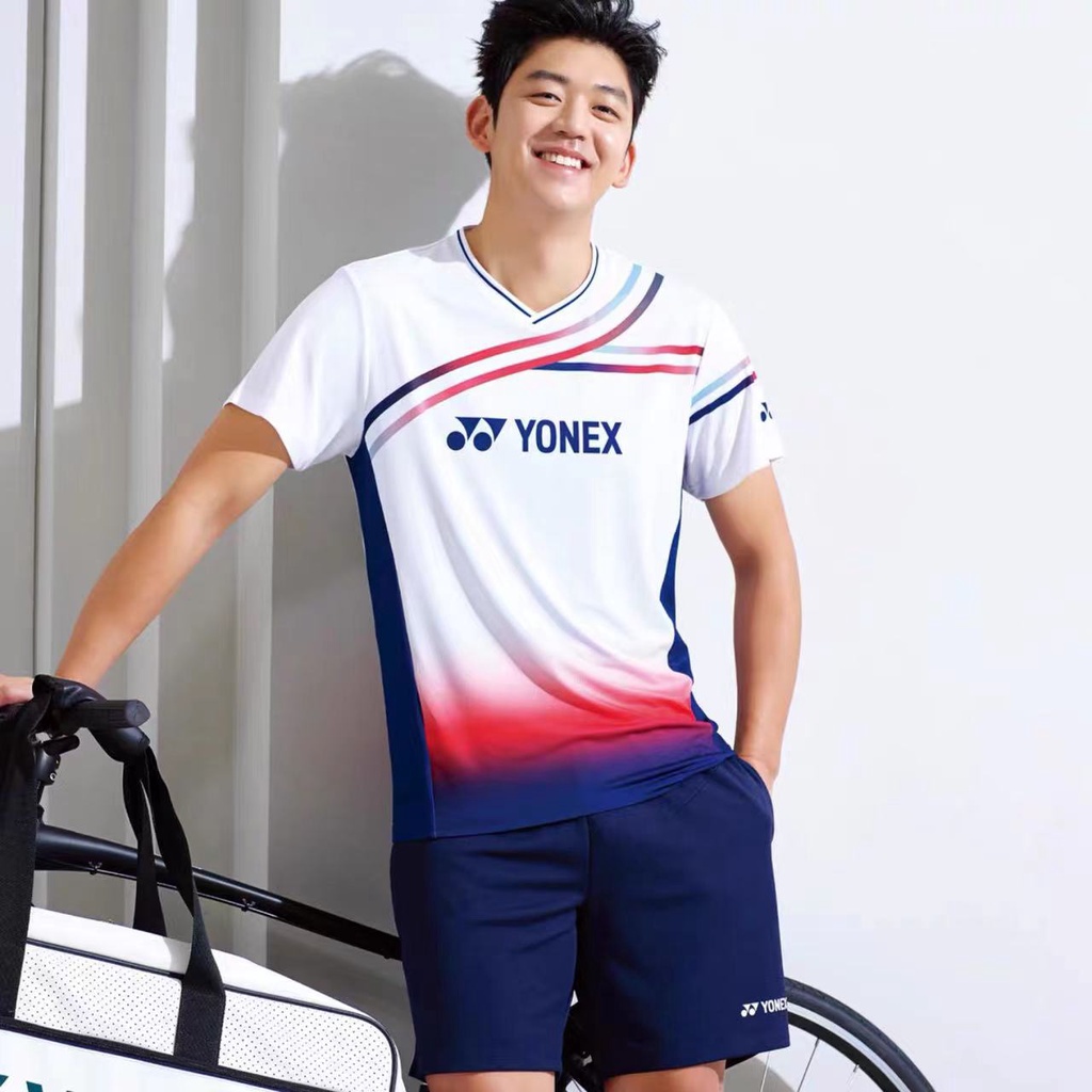 Áo Thun Thể Thao Cầu Lông Tay Ngắn Mau Khô Cho Nam Và Nữ YONEX