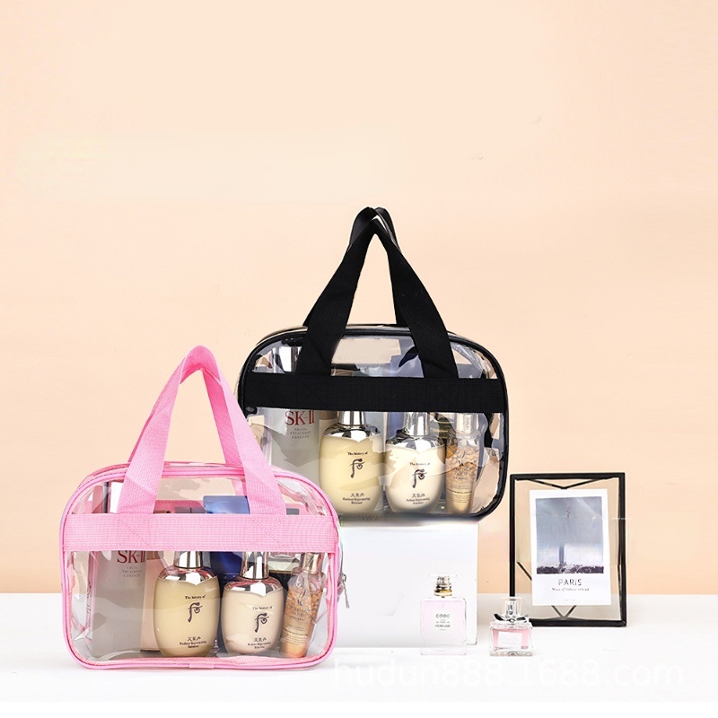 Túi Đựng Mỹ Phẩm Du Lịch Bằng PVC Trong Suốt Chống Thấm Nước Sức Chứa Lớn