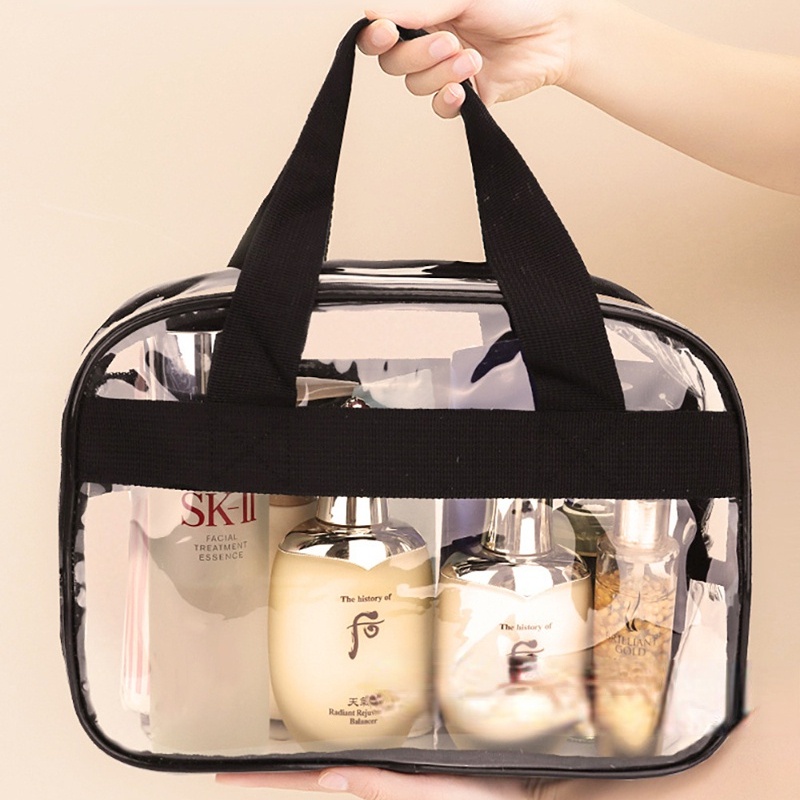 Túi Đựng Mỹ Phẩm Du Lịch Bằng PVC Trong Suốt Chống Thấm Nước Sức Chứa Lớn