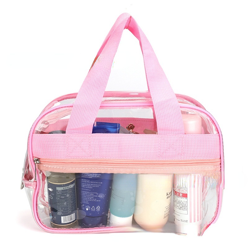 Túi Đựng Mỹ Phẩm Du Lịch Bằng PVC Trong Suốt Chống Thấm Nước Sức Chứa Lớn