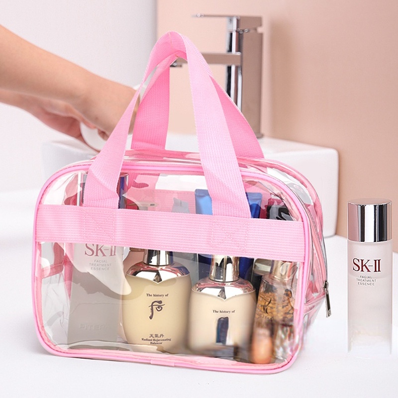 Túi Đựng Mỹ Phẩm Du Lịch Bằng PVC Trong Suốt Chống Thấm Nước Sức Chứa Lớn