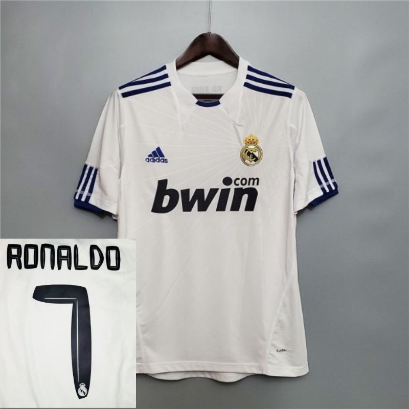 Áo Thun Tay Ngắn In Logo Real Madrid Size S-2XL 10-11