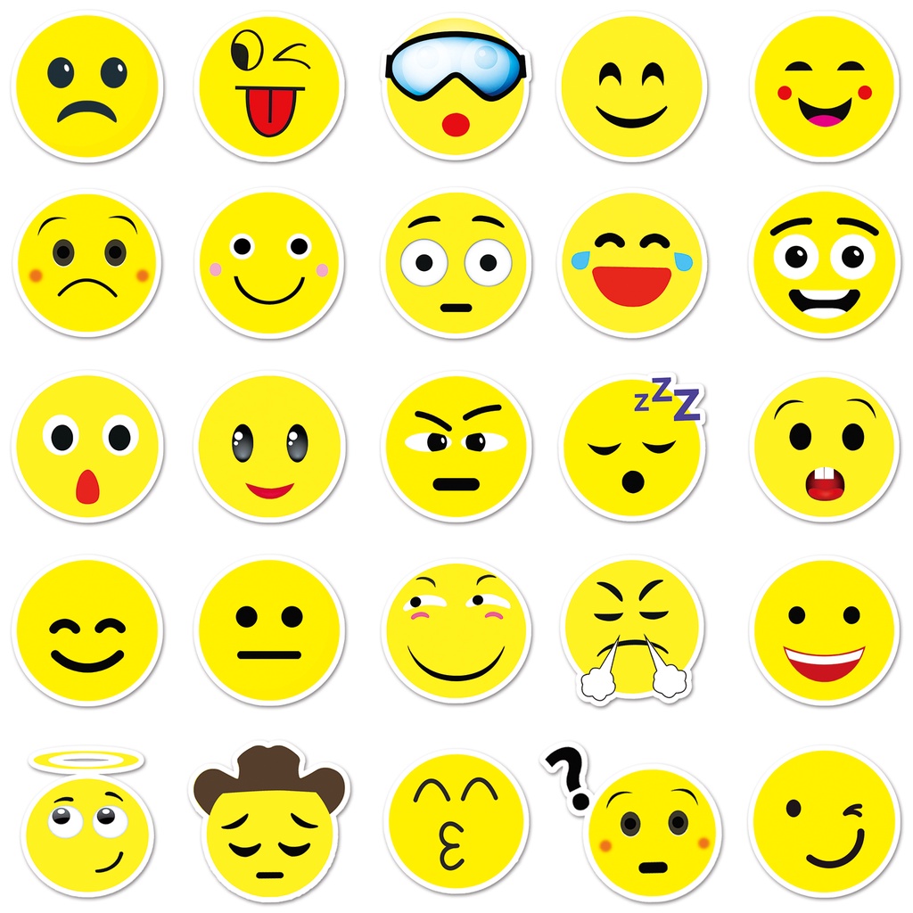 Bộ 50 Miếng Dán Chống Thấm Nước Hình Elmo Vui Nhộn Trang Trí Xe Hơi / Nhà Cửa