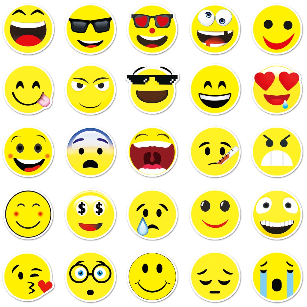 Bộ 50 Miếng Dán Chống Thấm Nước Hình Elmo Vui Nhộn Trang Trí Xe Hơi / Nhà Cửa