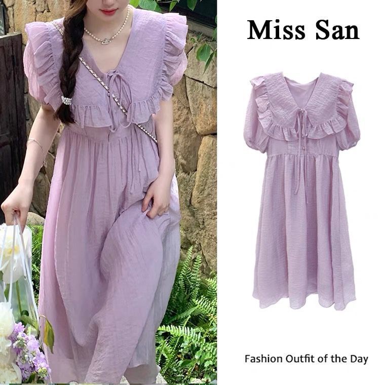 Hàng Mới Về Đầm Bầu Dáng Dài Màu Tím Nhẹ Nhàng Phong Cách Phương Tây Thời Trang Cao Cấp