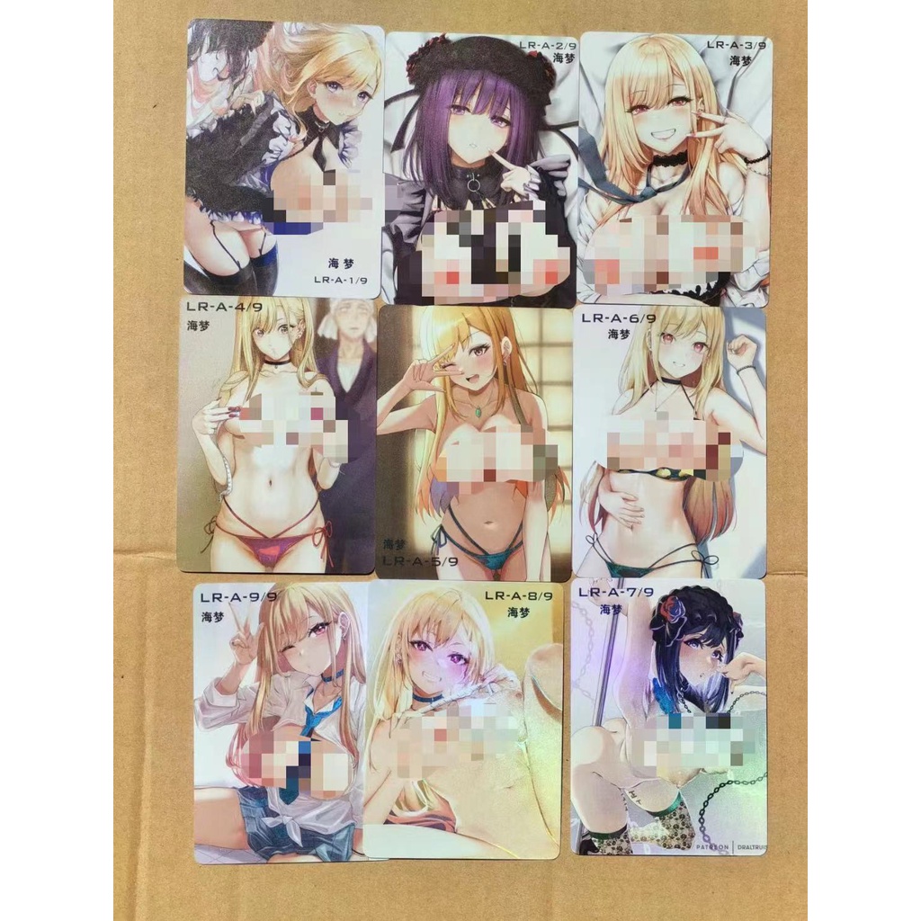 Bộ 9 Tấm Thẻ Hình Nữ Thần Anime Xinh Xắn