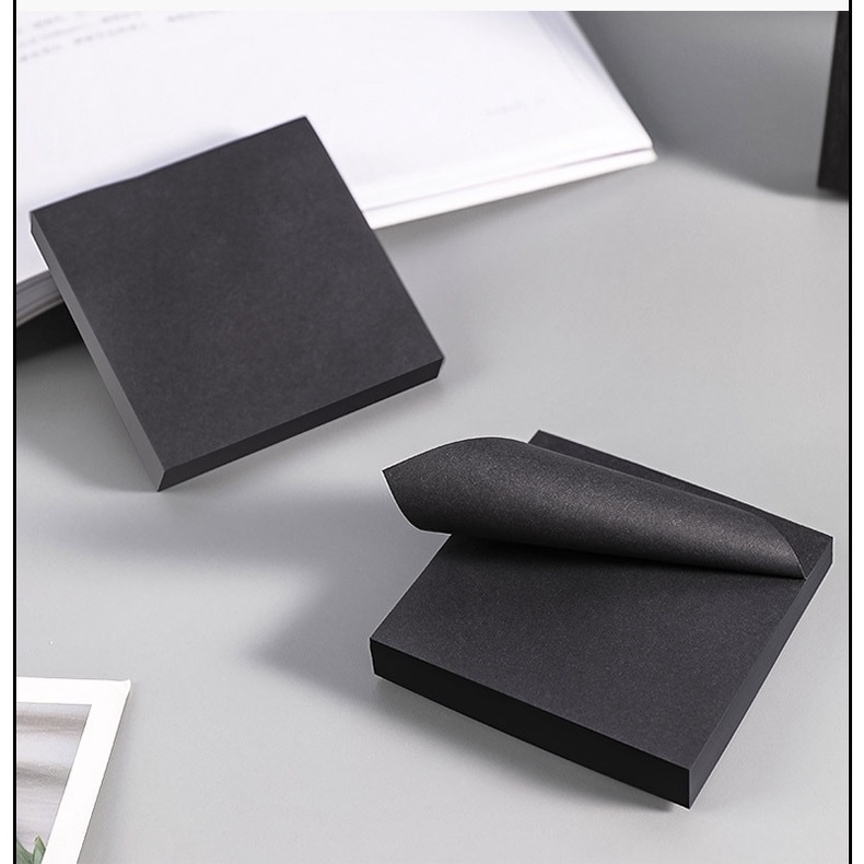 Pure Black Post it Notes Memorandum Văn phòng phẩm