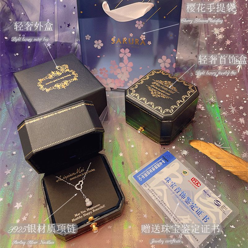 Vòng cổ Mạ Bạc Hình Hồ Lô Sang Trọng Cho Nữ