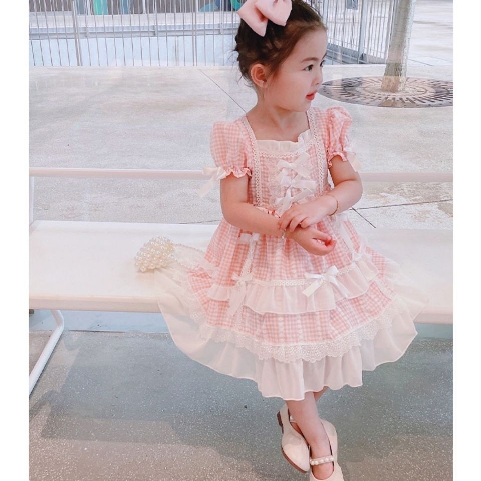 Đầm Công Chúa Dáng Suông Phong Cách Lolita Thời Trang Xuân Hè Năm Mới 2023 Cho Bé Gái