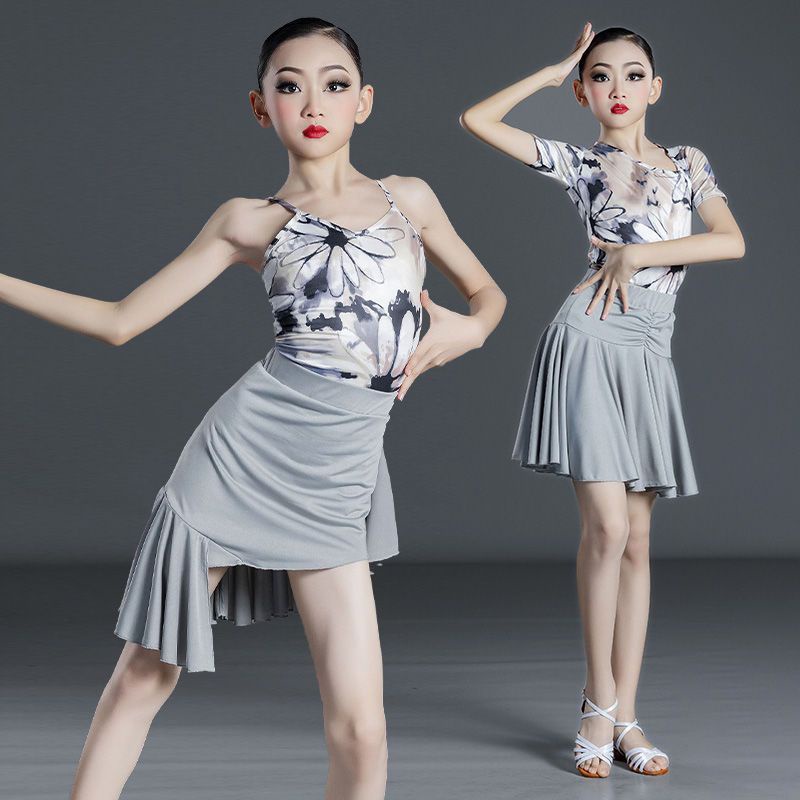 Đầm Khiêu Vũ Latin Chuyên Nghiệp Thời Trang Xuân Hè Cho Bé Gái