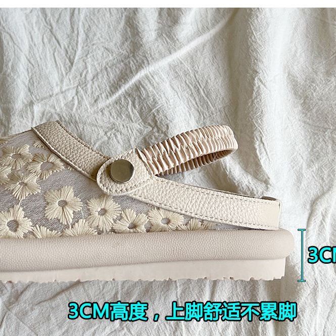 Giày Sandal Bít Mũi Đế Mềm Thoáng Khí Phong Cách Nhật Bản Thời Trang Mùa Hè 2023 Cho Nữ