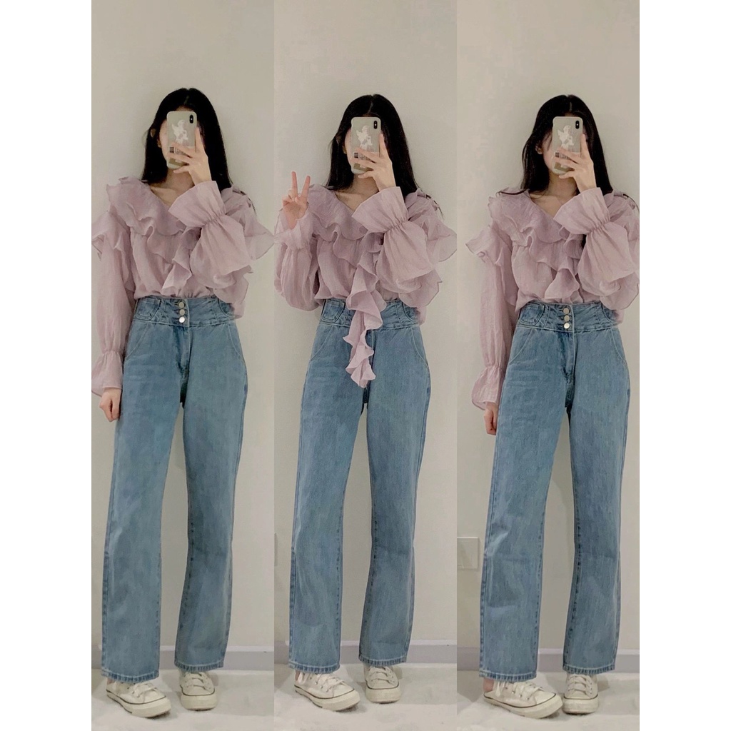 Áo Sơ Mi Chiffon Tay Dài Màu Tím Phong Cách Pháp Thời Trang Mùa Xuân 2023 Cho Nữ