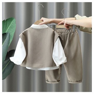 Set Đồ Ba Món Thời Trang Mới 2023 Cho Bé Trai