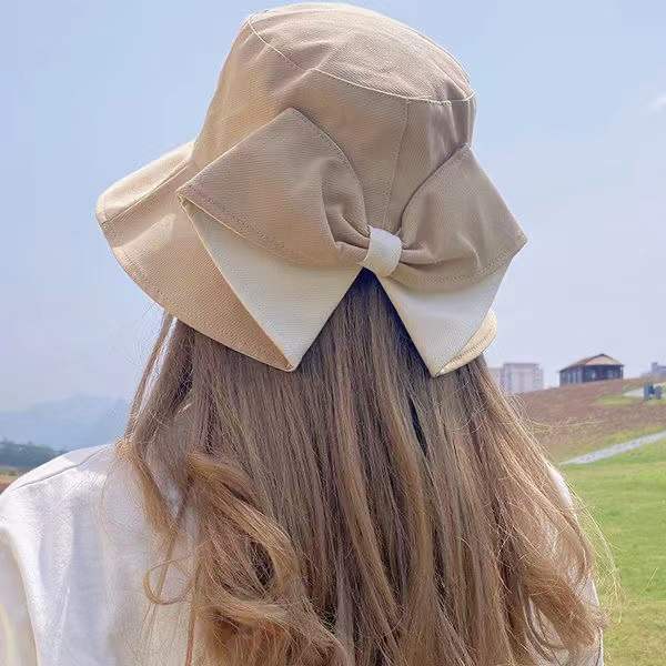 Nón Tai Bèo Chống Nắng Bằng Cotton Trơn Đính Nơ Sau Lưng Thời Trang Xuân Thu Hàn Quốc Hàng Bán Chạy Năm 2023 Dành Cho Bạn Nữ