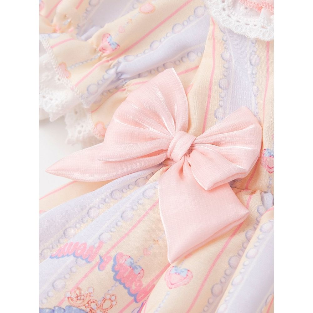 Đầm Công Chúa lolita Tay Ngắn Phong Cách Mới 2023 Cho Bé Gái