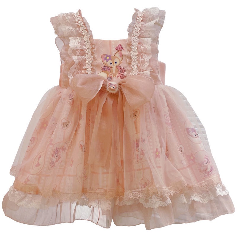 Đầm Công Chúa lolita Tay Ngắn Phong Cách Mới 2023 Cho Bé Gái