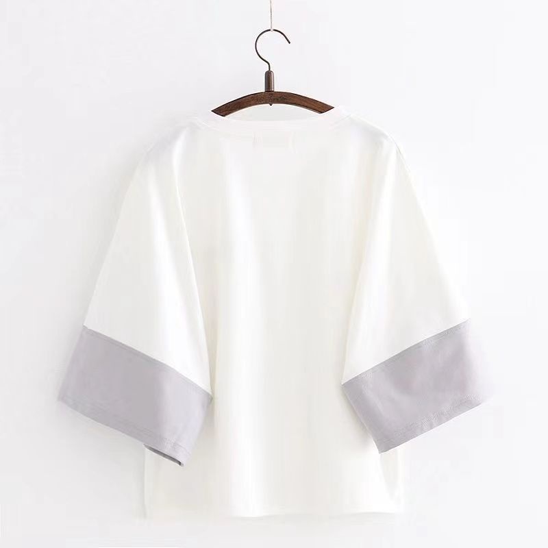 Áo Thun Tay Ngắn Dáng Rộng In Họa Tiết Hoạt Hình Phong Cách Nhật Bản Thời Trang Mùa Hè Cho Nữ