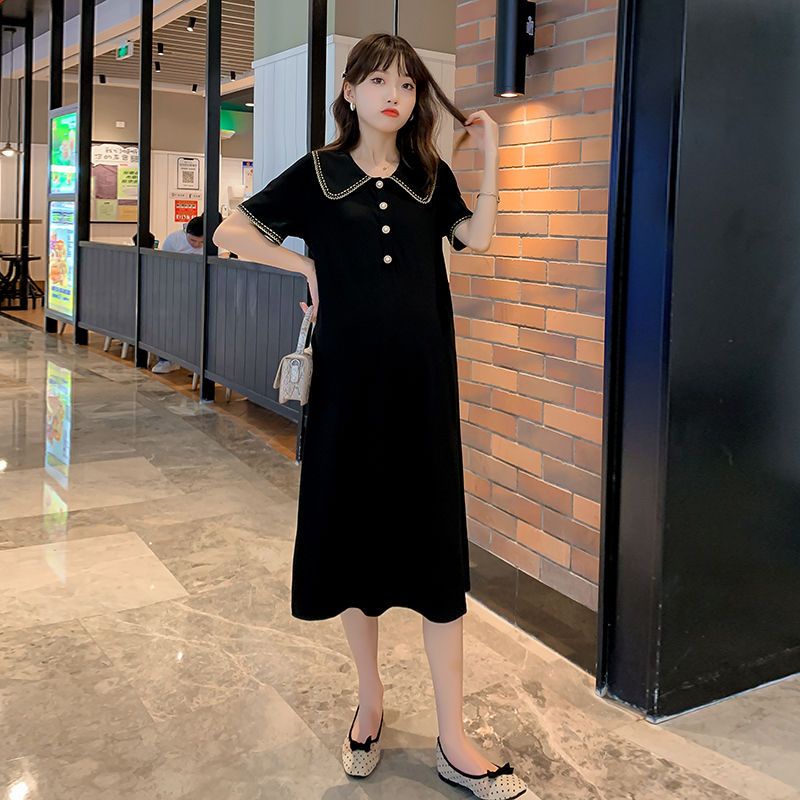 [Hàng Mới Về] Đầm Bầu Dáng Ôm Màu Đen Thời Trang Mùa Hè